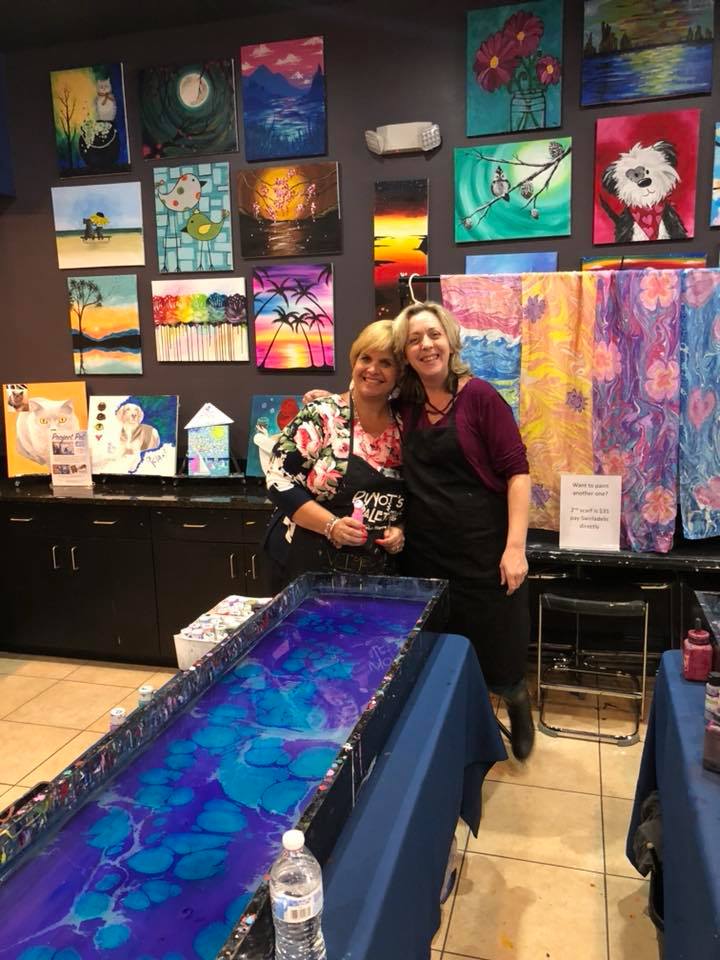 Scarf painting and open studio